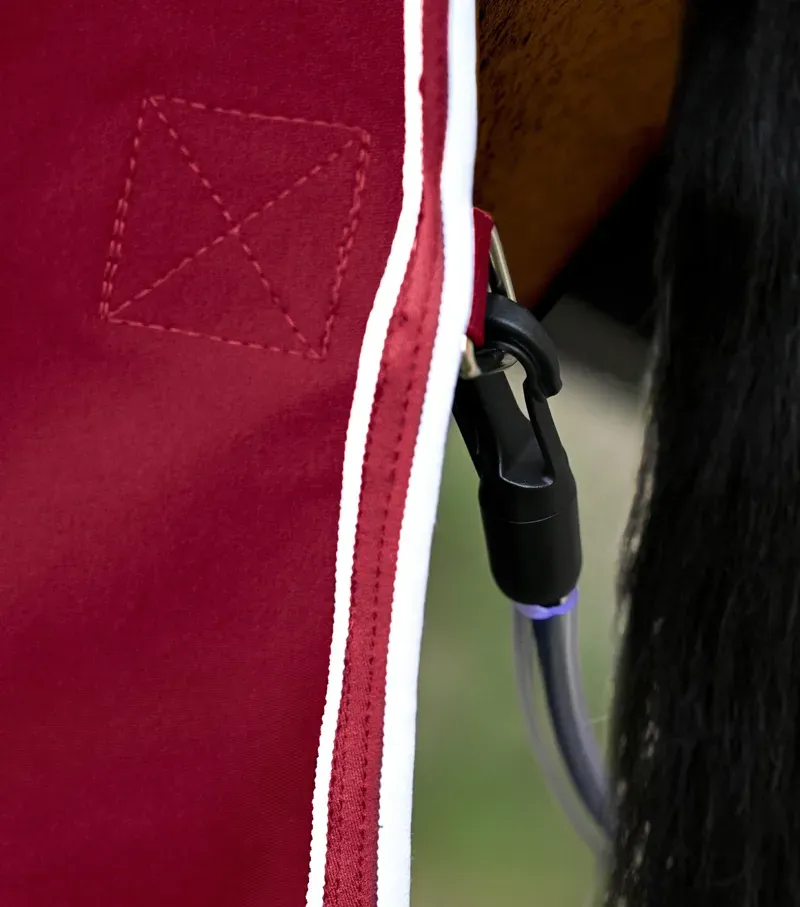 Premier Equine Airtech Horse Cooler Rug - Burgundy-5