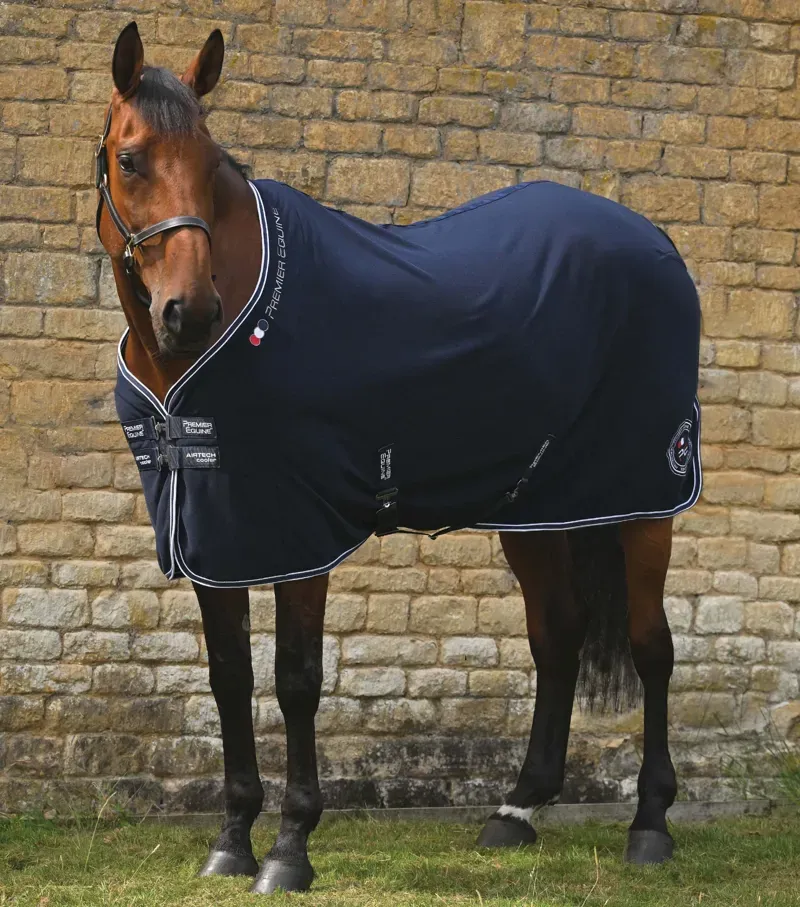 Premier Equine Airtech Horse Cooler Rug - Navy