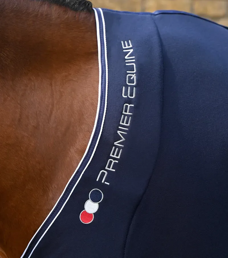 Premier Equine Airtech Horse Cooler Rug - Navy-2