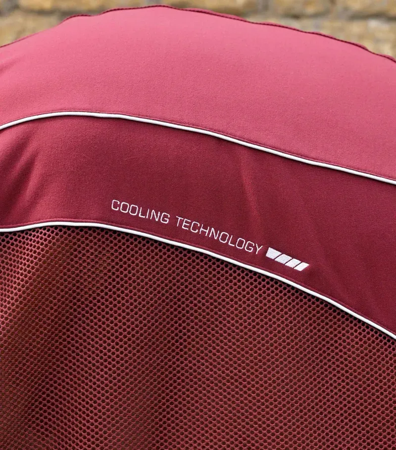 Premier Equine Airtech Mesh Horse Cooler Rug - Burgundy-3