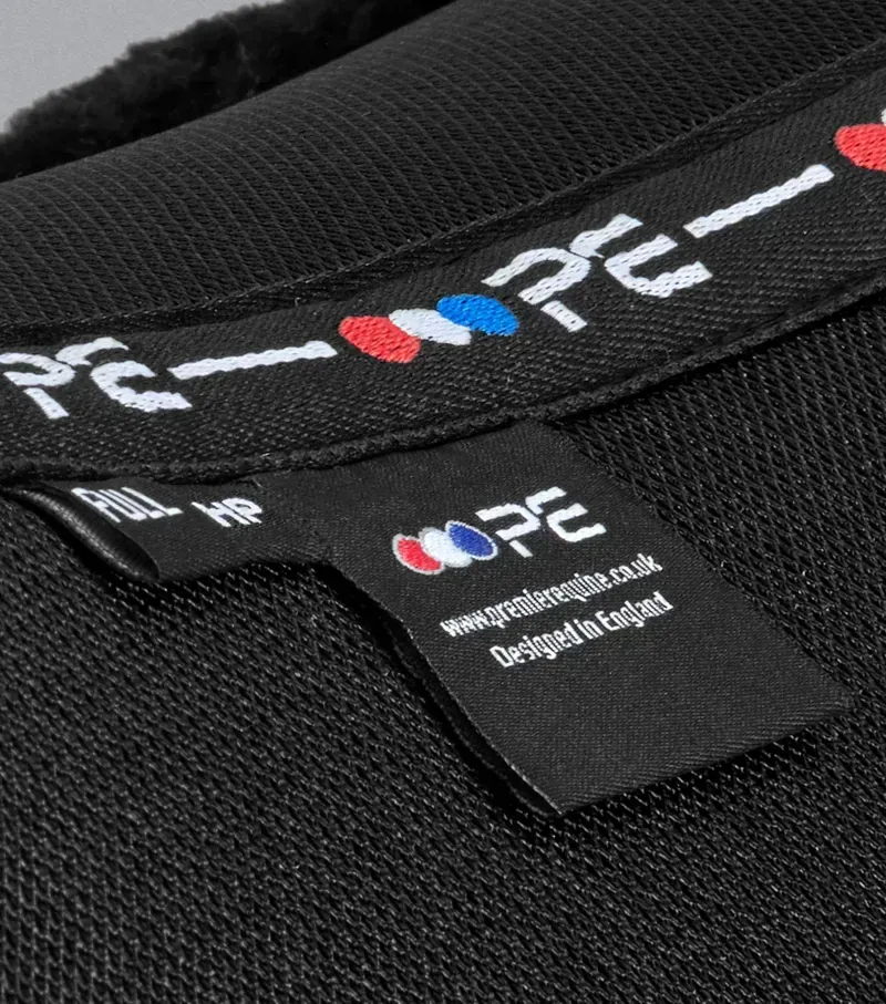 Premier Equine Full Airtechnology Shockproof Wool Half Pad - Black/Black-1