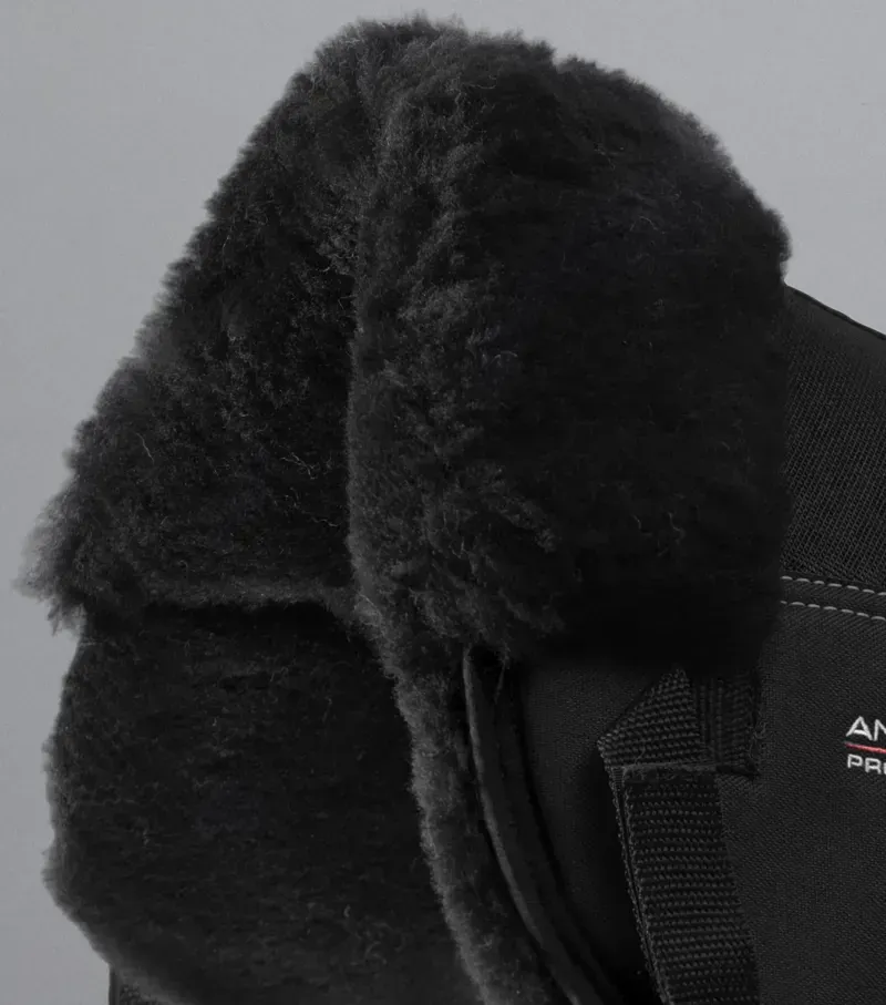 Premier Equine Full Airtechnology Shockproof Wool Half Pad - Black/Black-2