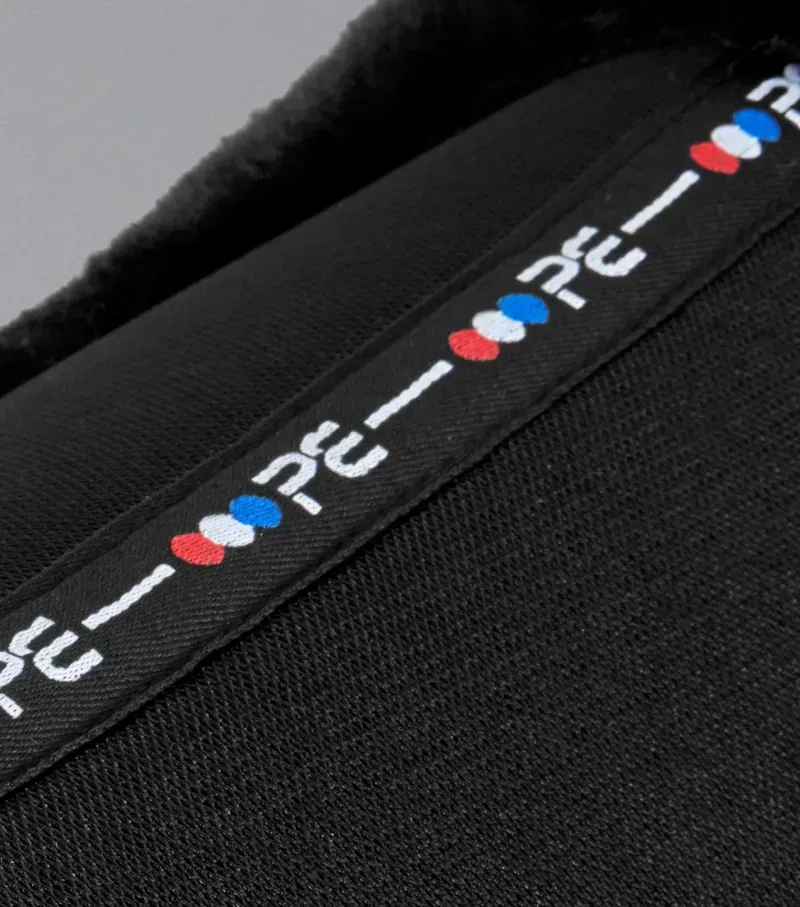 Premier Equine Full Airtechnology Shockproof Wool Half Pad - Black/Black-5