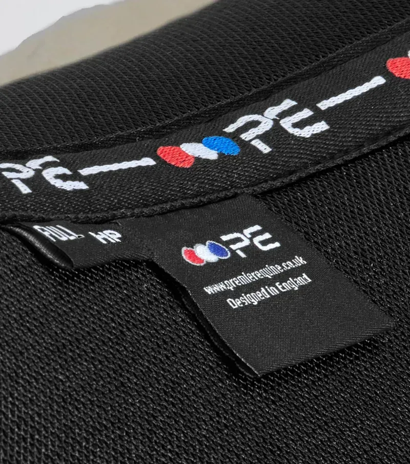 Premier Equine Full Airtechnology Shockproof Wool Half Pad - Black/Natural-1