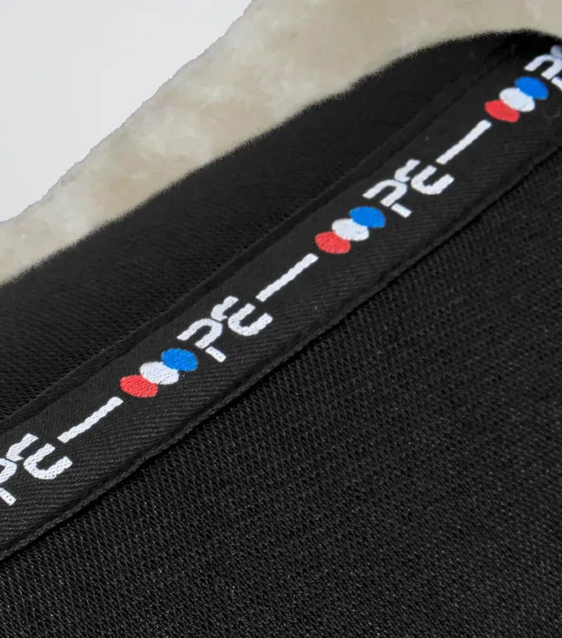Premier Equine Full Airtechnology Shockproof Wool Half Pad - Black/Natural-5