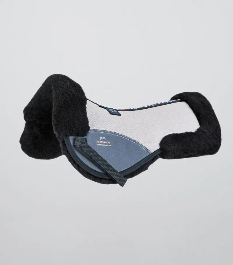 Premier Equine Full Airtechnology Shockproof Wool Half Pad - Grey/Black