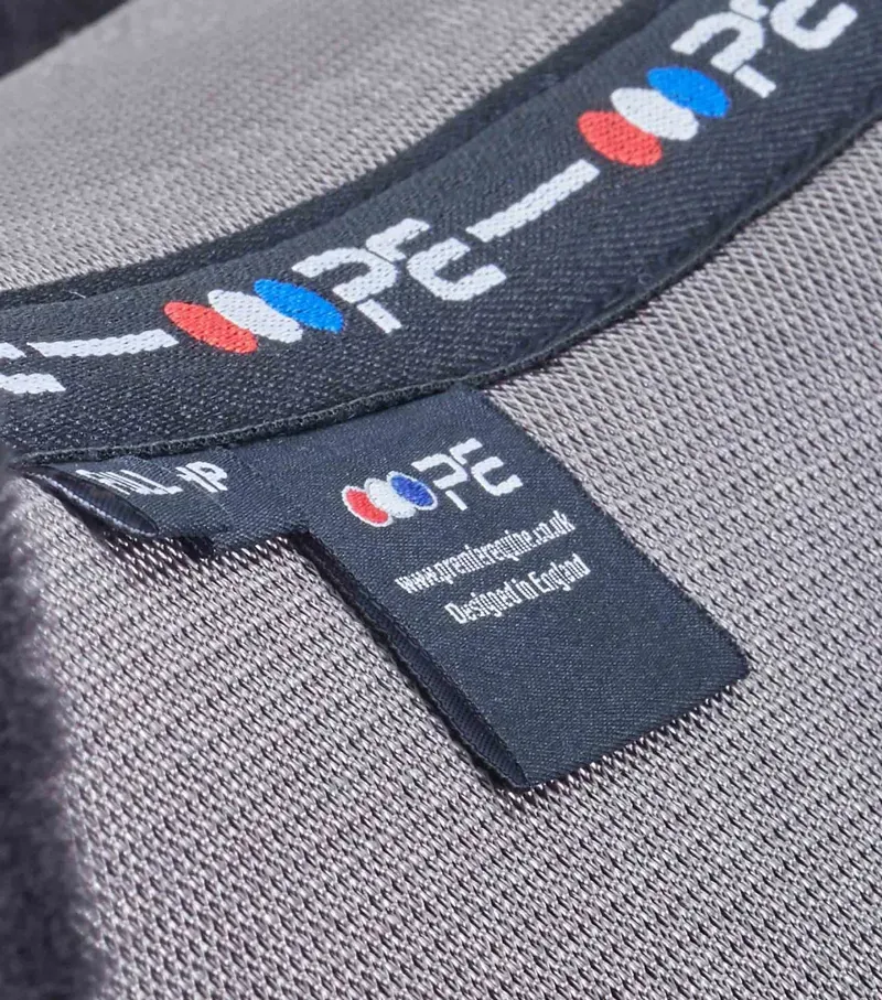 Premier Equine Full Airtechnology Shockproof Wool Half Pad - Grey/Black-1