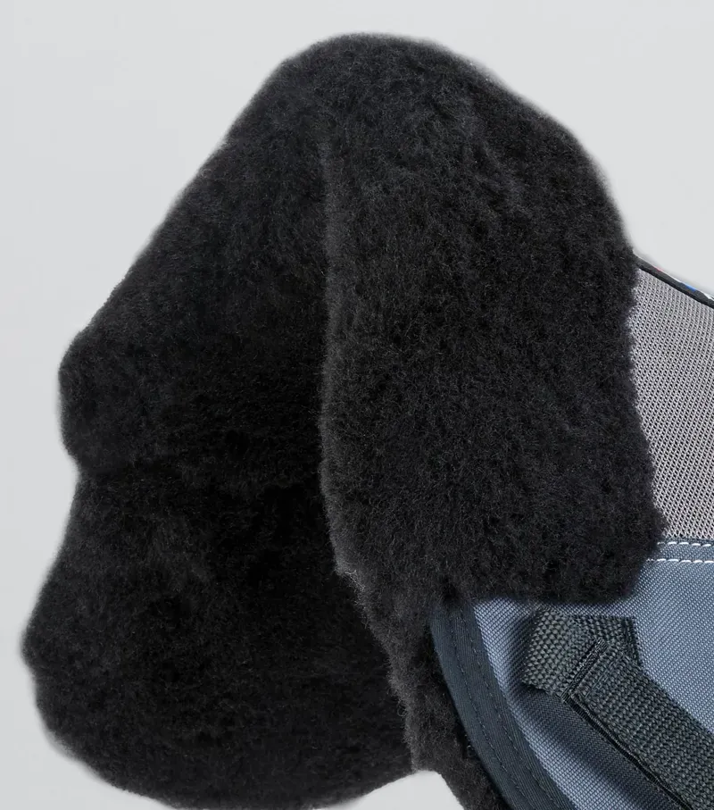 Premier Equine Full Airtechnology Shockproof Wool Half Pad - Grey/Black-2