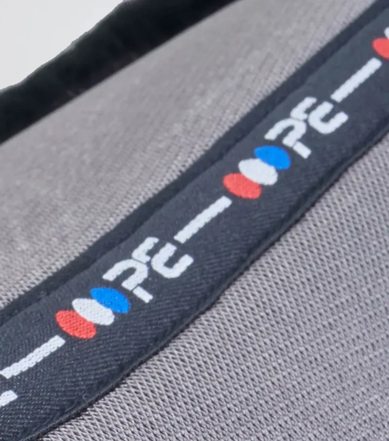 Premier Equine Full Airtechnology Shockproof Wool Half Pad - Grey/Black-5