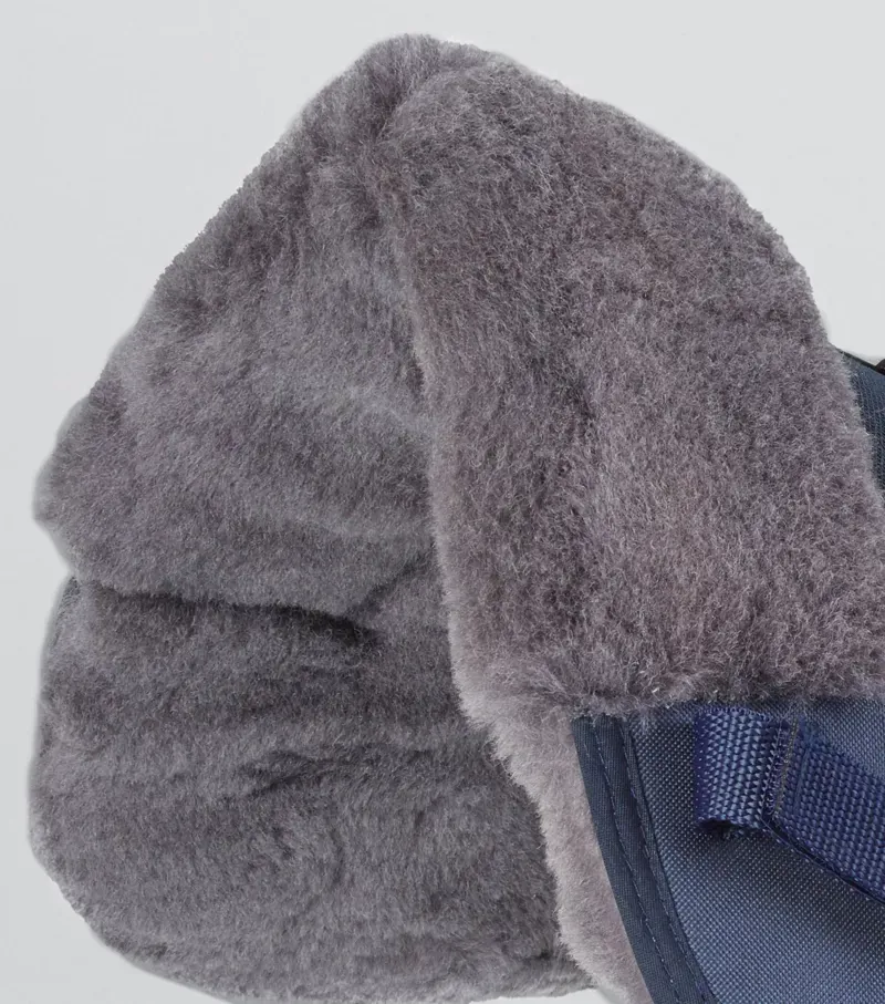 Premier Equine Full Airtechnology Shockproof Wool Half Pad - Navy/Grey-2