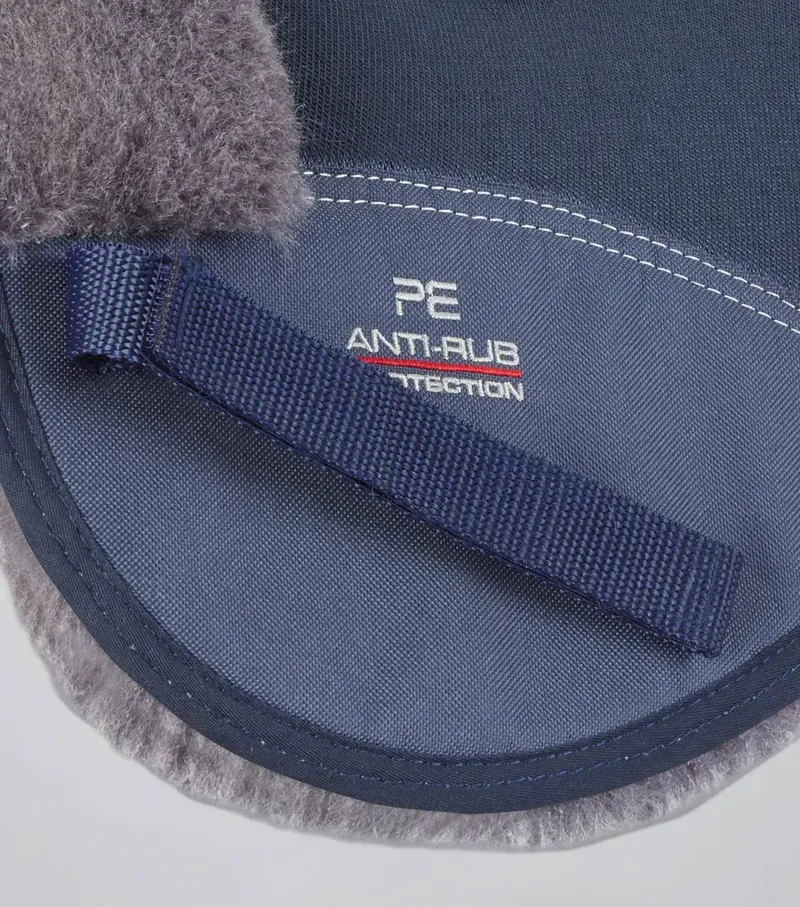 Premier Equine Full Airtechnology Shockproof Wool Half Pad - Navy/Grey-4