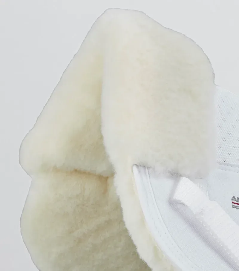 Premier Equine Full Airtechnology Shockproof Wool Half Pad - White/Natural-2