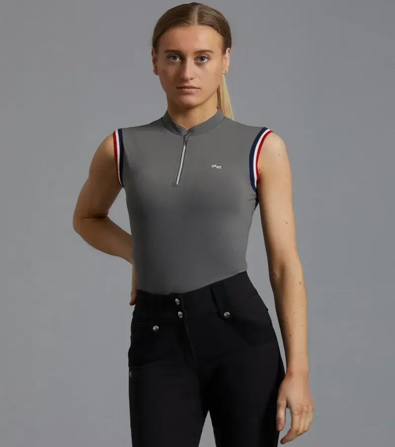 Premier Equine Ladies Alito Sleeveless Riding Top - Anthracite