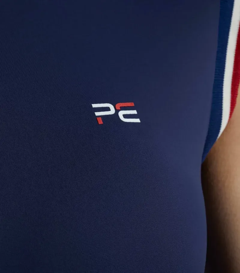 Premier Equine Ladies Alito Sleeveless Riding Top - Navy-4