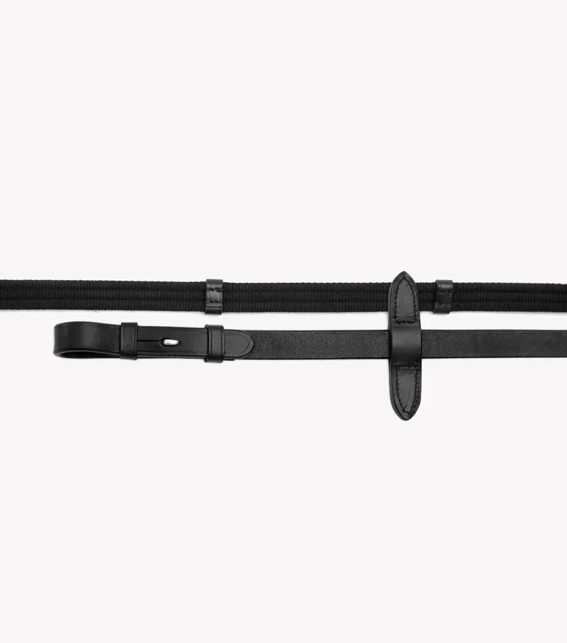 Premier Equine 5/8 Altare Web Reins - Black