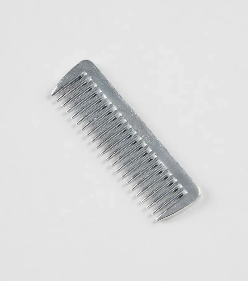 Premier Equine Aluminium Mane Comb - Silver-1