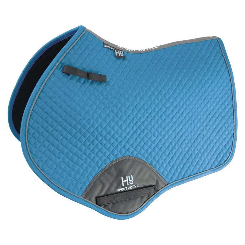 Hy Sport Active Close Contact Saddle Pad - Aegean Green