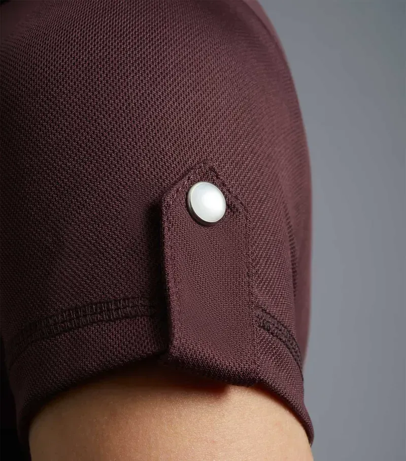 Premier Equine Ladies Amia Technical Short Sleeve Riding Top - Wine-4