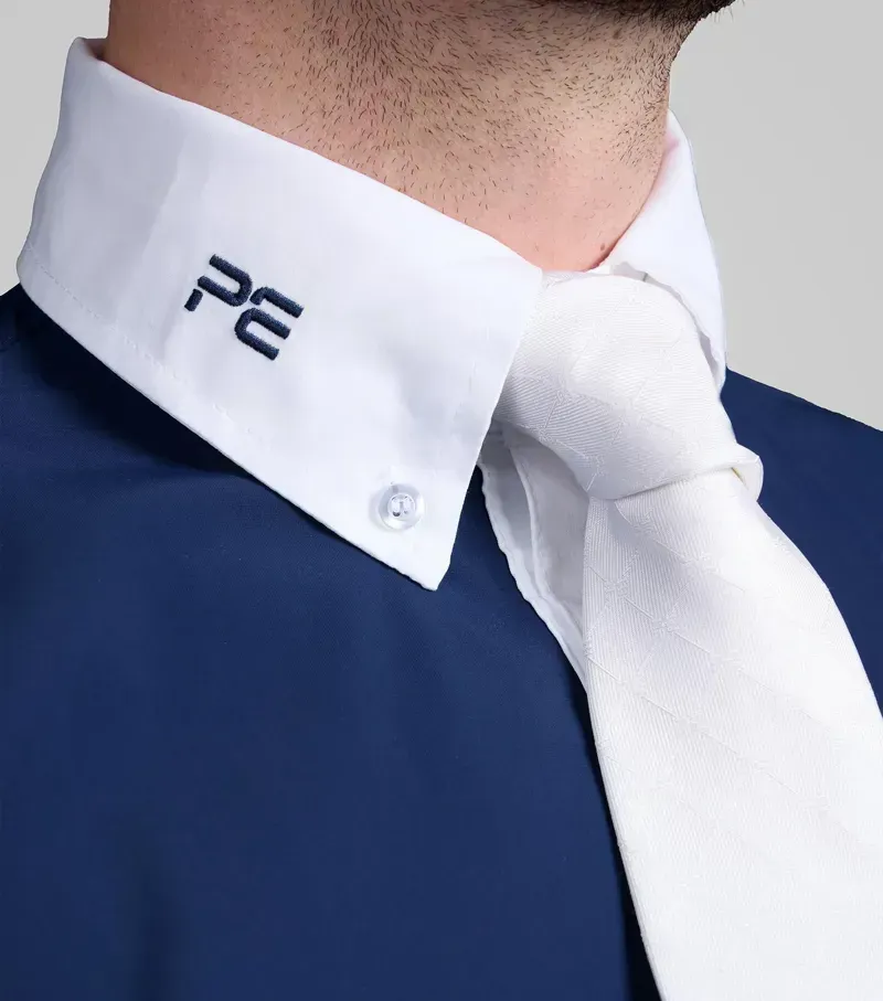 Premier Equine Men's Andate Long Sleeve Show Shirt - Navy-2