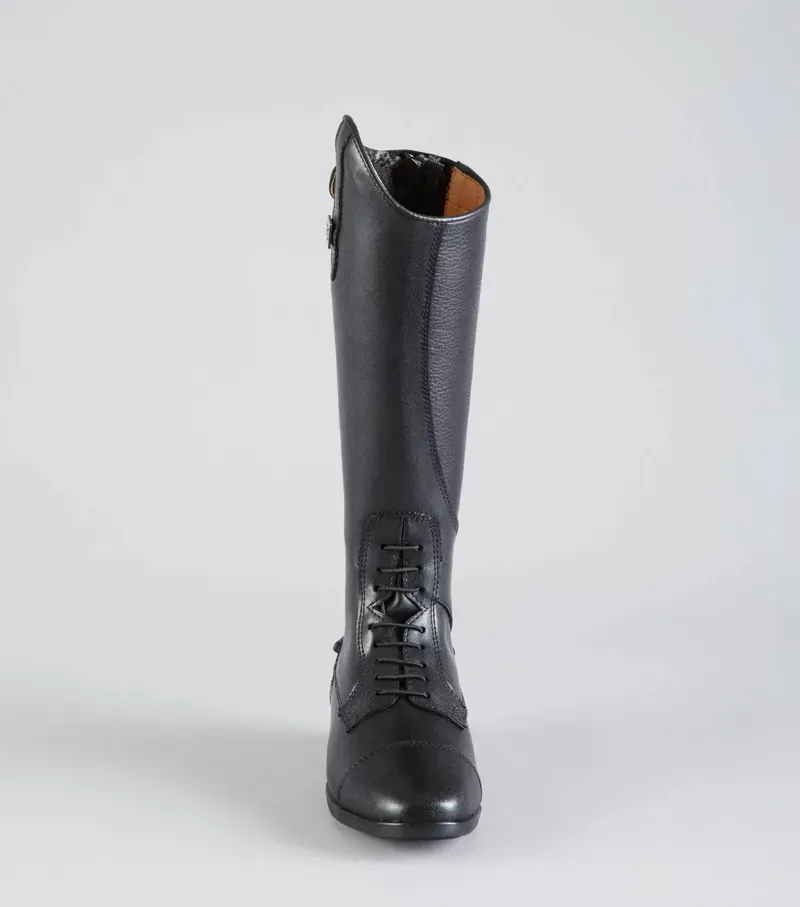 Premier Equine Junior Anima Synthetic Field Tall Riding Boot - Black-4