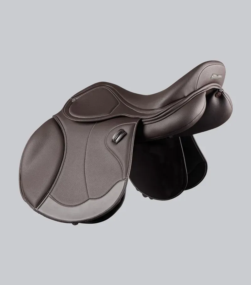 Premier Equine Antibes Synthetic Jump Saddle - Brown-2