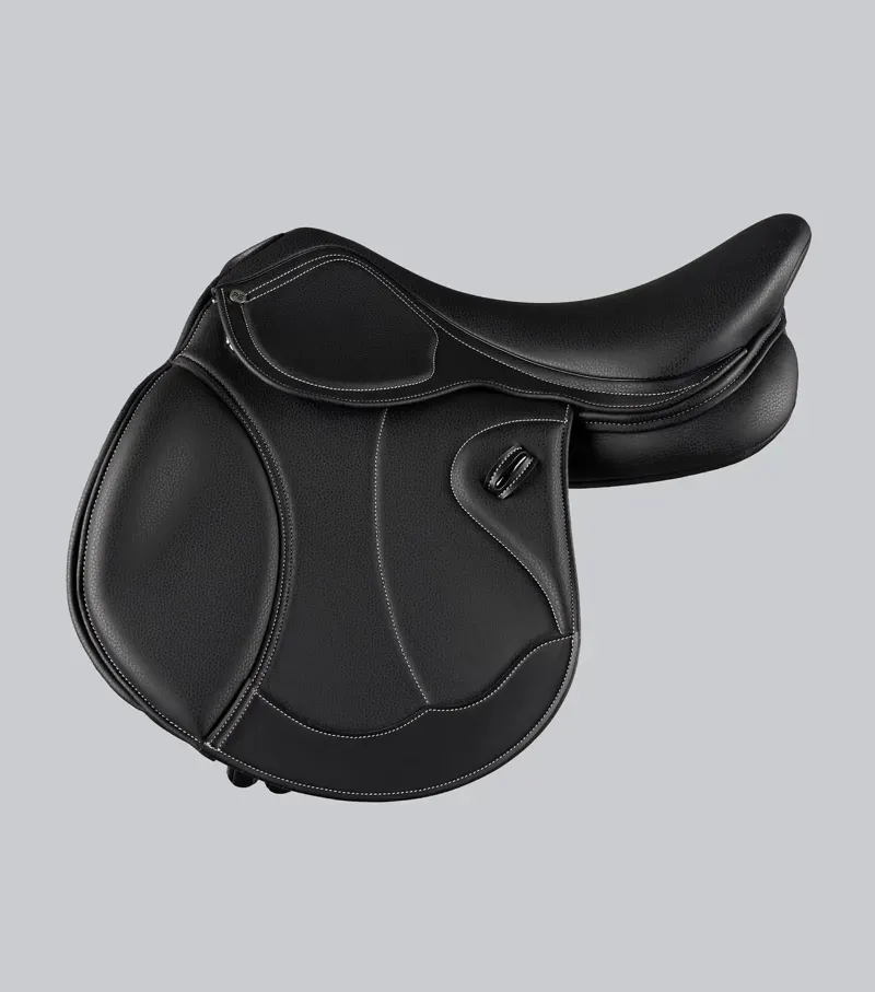 Premier Equine Antibes Synthetic Jump Saddle - Black-2