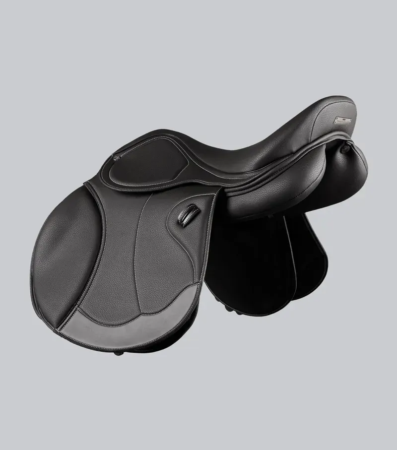 Premier Equine Antibes Synthetic Jump Saddle - Black-3