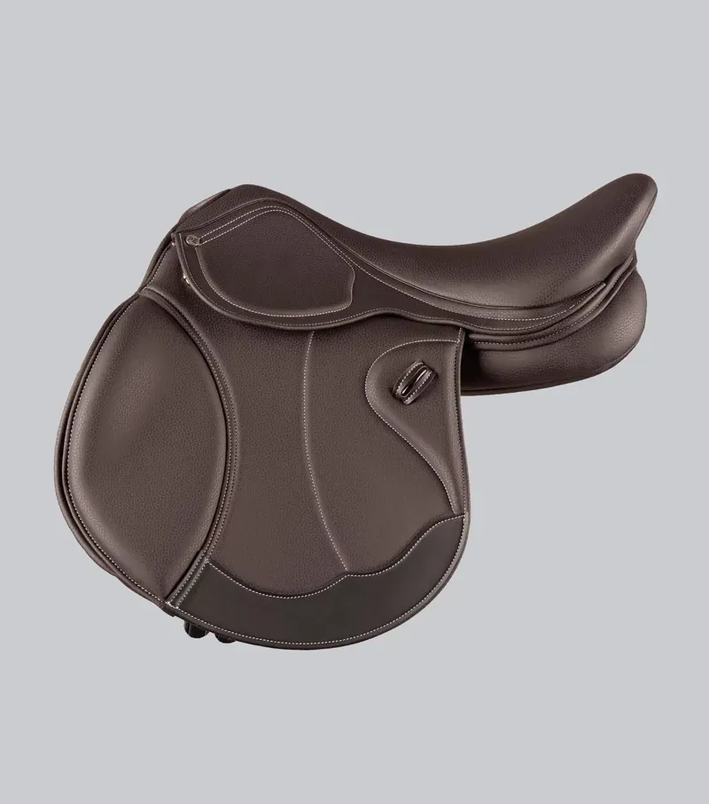 Premier Equine Antibes Synthetic Jump Saddle - Brown-4
