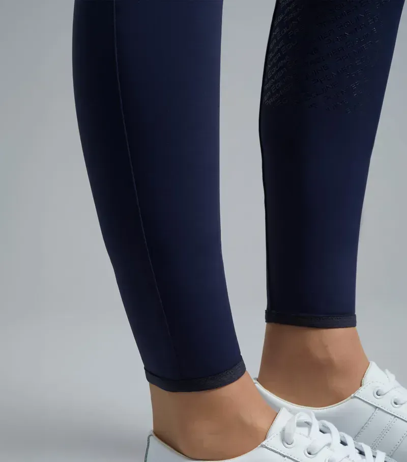 Premier Equine Ladies Aporia Riding Tights - Glenmore Navy-4