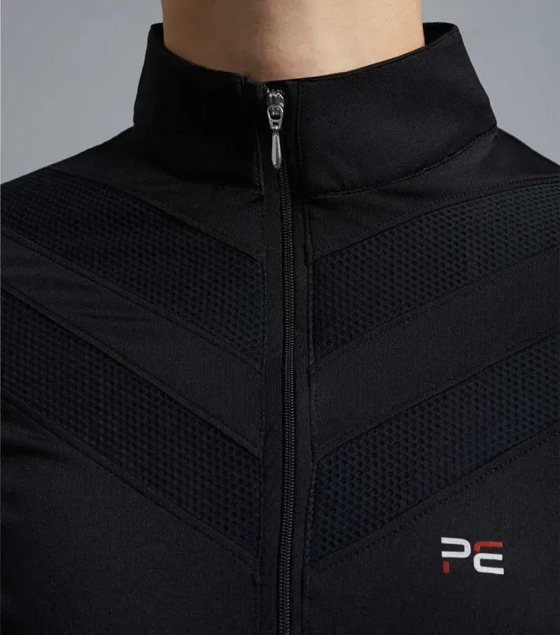 Premier Equine Ladies Arclos Technical Long Sleeve Riding Top - Black-3