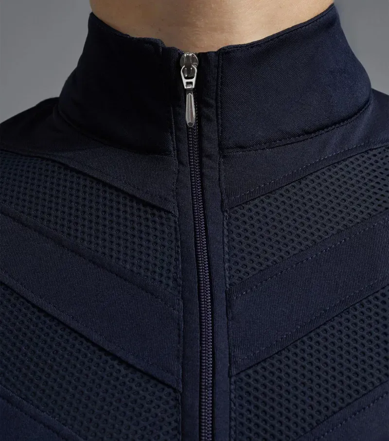 Premier Equine Ladies Arclos Technical Long Sleeve Riding Top - Navy-3