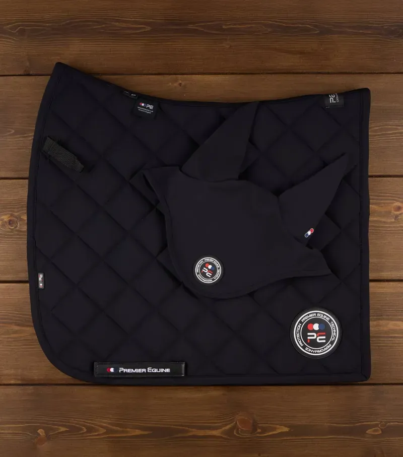 Premier Equine Full Atlas Close Contact Dressage Square - Black-5