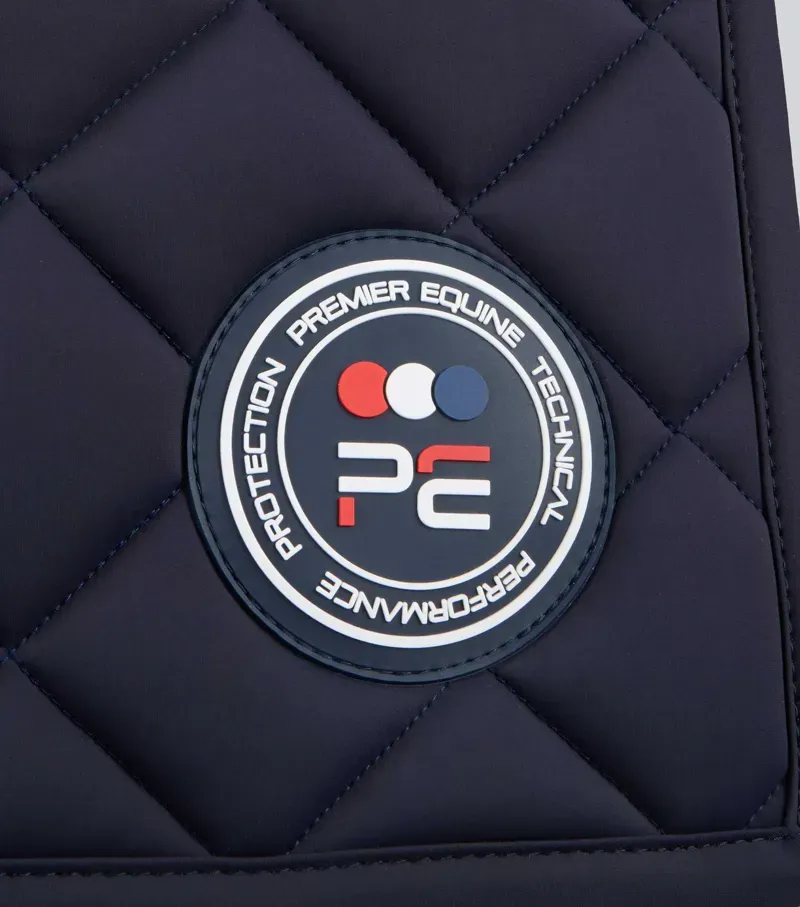 Premier Equine Full Atlas Close Contact Dressage Square - Navy-1