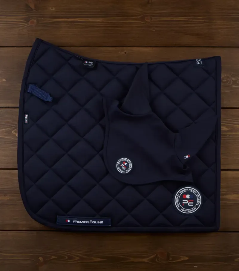 Premier Equine Full Atlas Close Contact Dressage Square - Navy-5