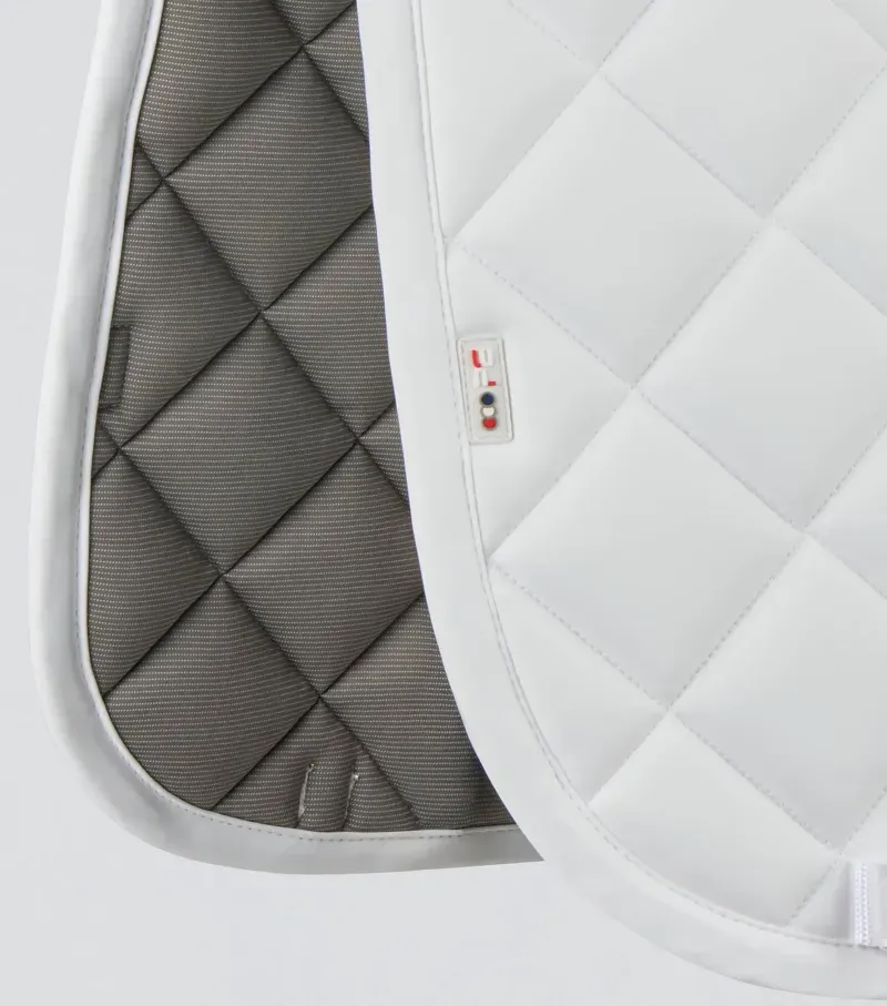 Premier Equine Full Atlas Close Contact Dressage Square - White-2