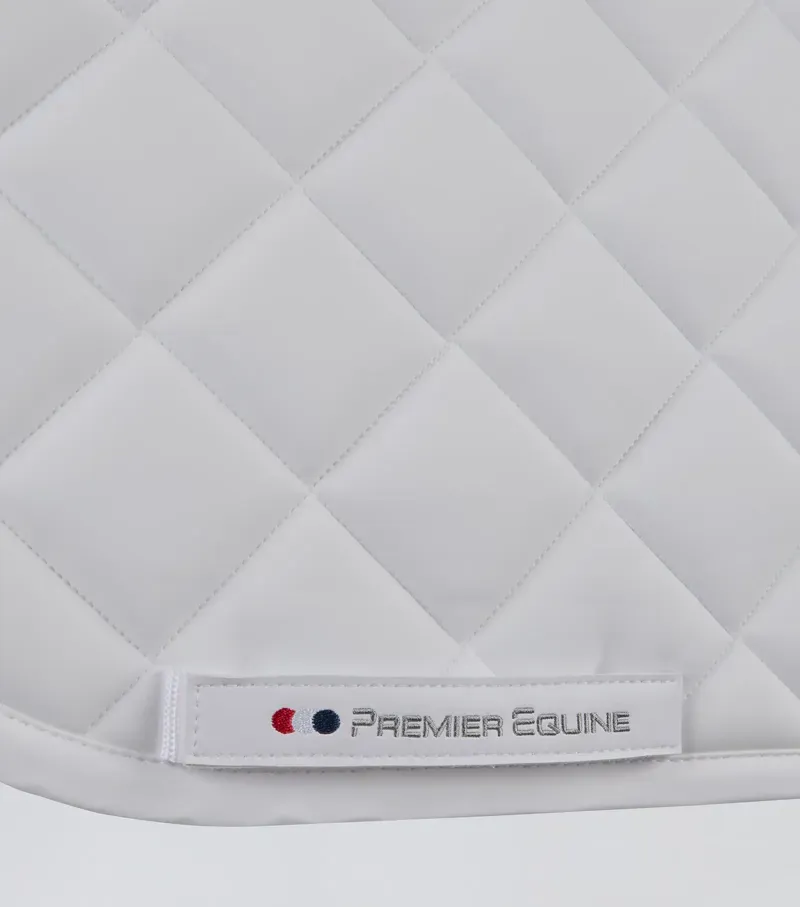 Premier Equine Full Atlas Close Contact Dressage Square - White-3