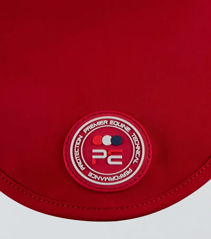 Premier Equine Atlas Ear Bonnet - Red-1