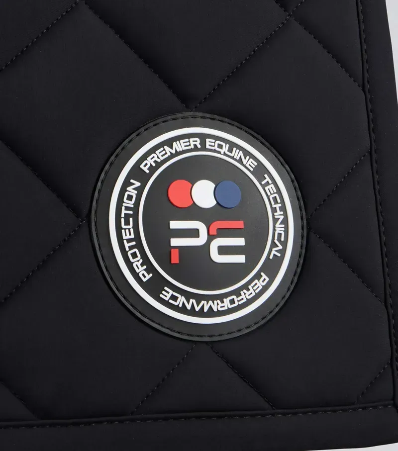 Premier Equine Full Atlas Close Contact GP/Jump Square - Black-1