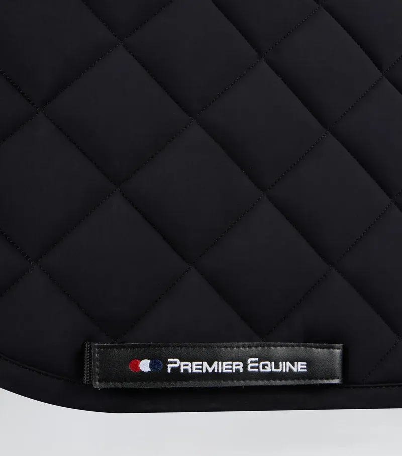Premier Equine Full Atlas Close Contact GP/Jump Square - Black-3