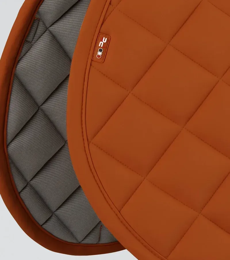 Premier Equine Full Atlas Close Contact GP/Jump Square - Burnt Orange-2