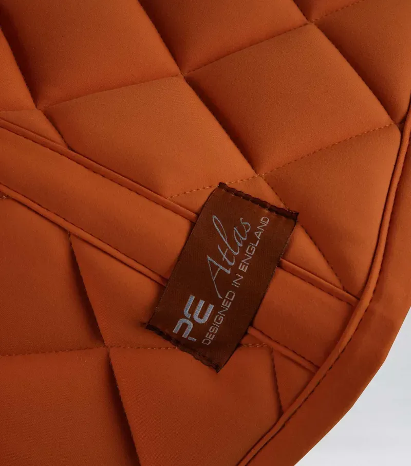 Premier Equine Full Atlas Close Contact GP/Jump Square - Burnt Orange-4