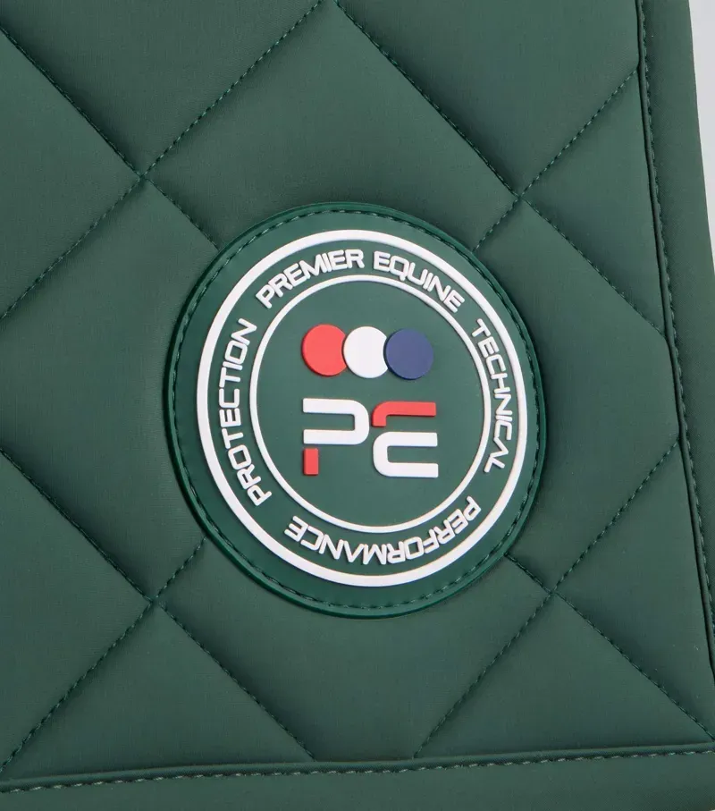 Premier Equine Full Atlas Close Contact GP/Jump Square - Green-1