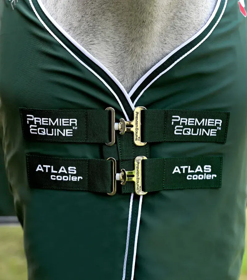 Premier Equine Atlas Horse Cooler Rug - Green-1