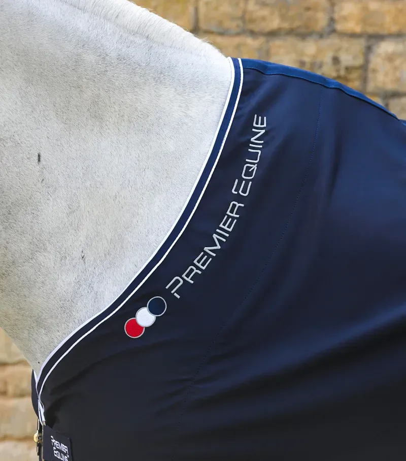 Premier Equine Atlas Horse Cooler Rug - Navy-2
