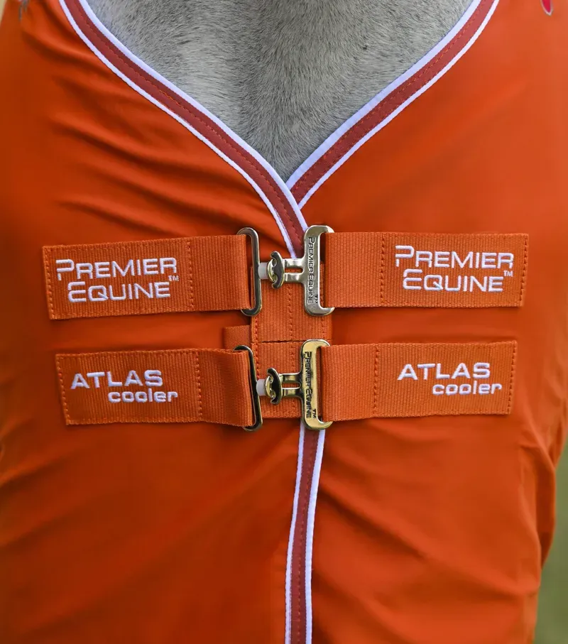 Premier Equine Atlas Horse Cooler Rug - Burnt Orange-1