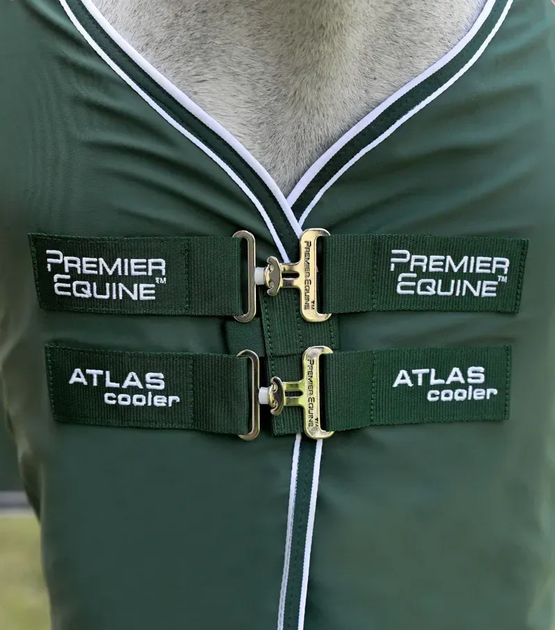 Premier Equine Atlas Mesh Horse Cooler Rug - Green-1