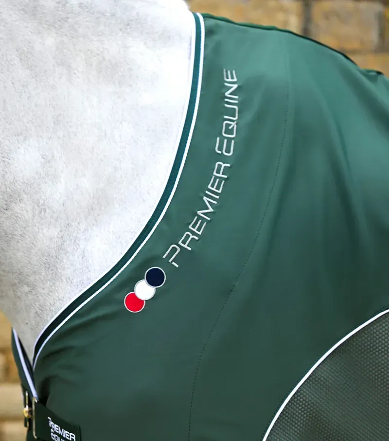 Premier Equine Atlas Mesh Horse Cooler Rug - Green-2