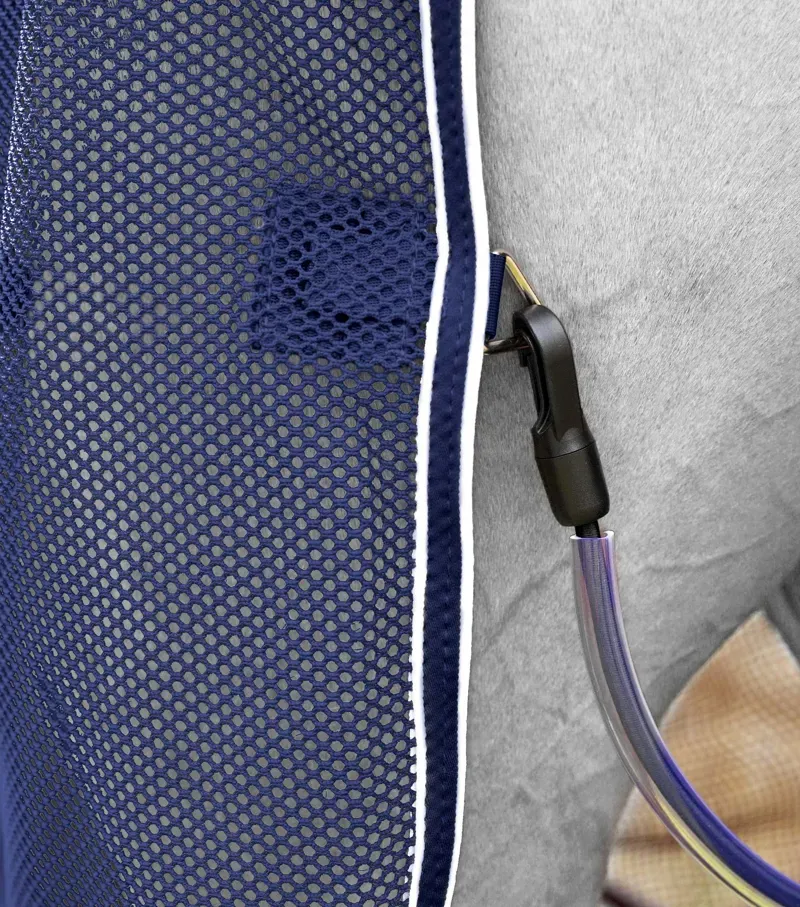 Premier Equine Atlas Mesh Horse Cooler Rug - Navy-5