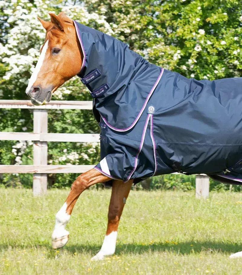 Premier Equine Buster 70g Turnout Rug With Classic Neck Cover - Navy-1