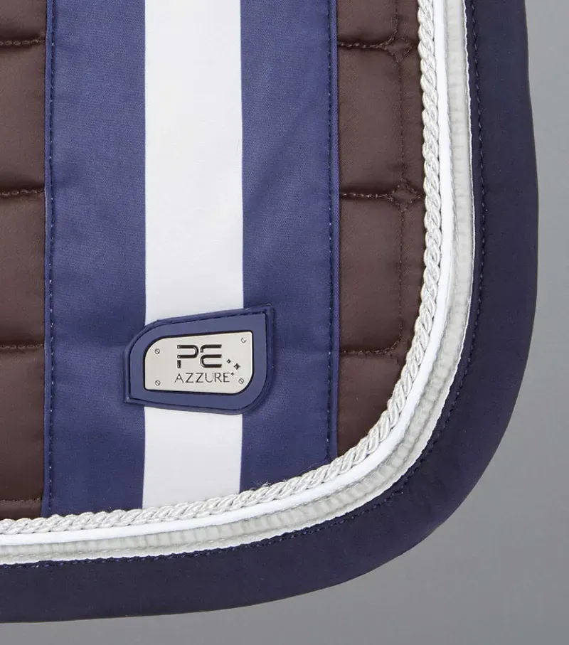 Premier Equine Azzure Anti-Slip Satin GP/Jump Square - Brown-3